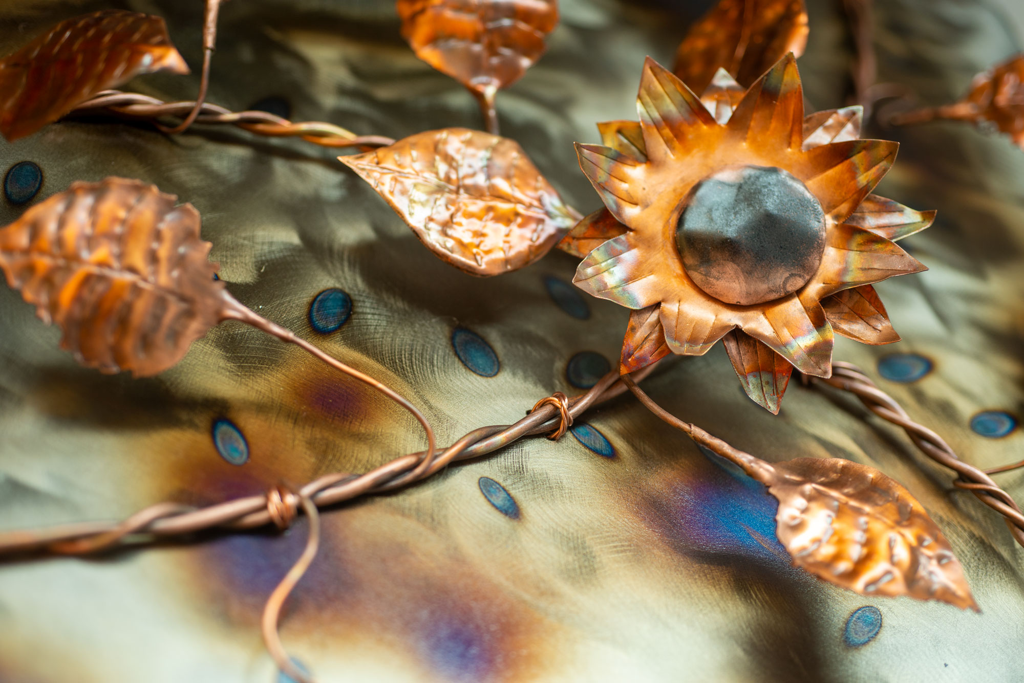 Copper Sunflower Vine